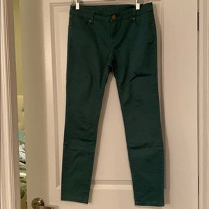 Green skinny pants